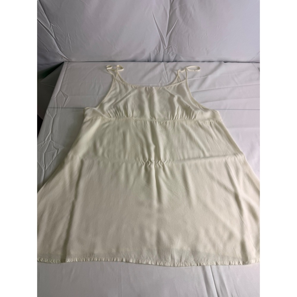 Free People Camisole XL Cream Empire Waist Adjustable Strap Viscose OB1897853